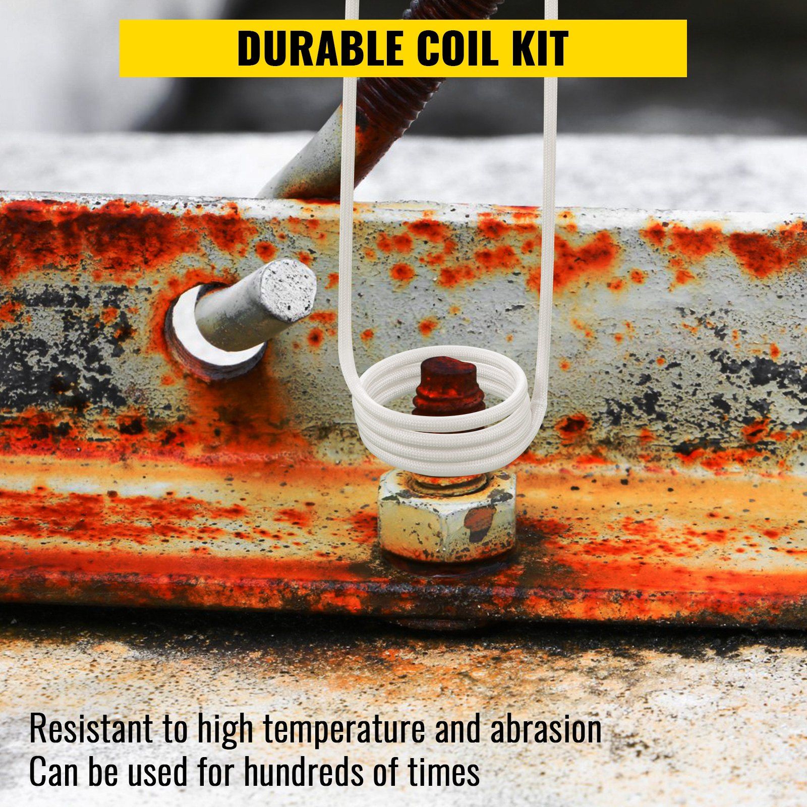 Induction Heater Inductor Coil Kits, Magnetic Mini Induction Heater Kit, Flameless Heat Accessories 8pcs, Heat Resistant Induction Heater Tool with Flexibility For Removing Rusty Bolts and Nuts - Image 3