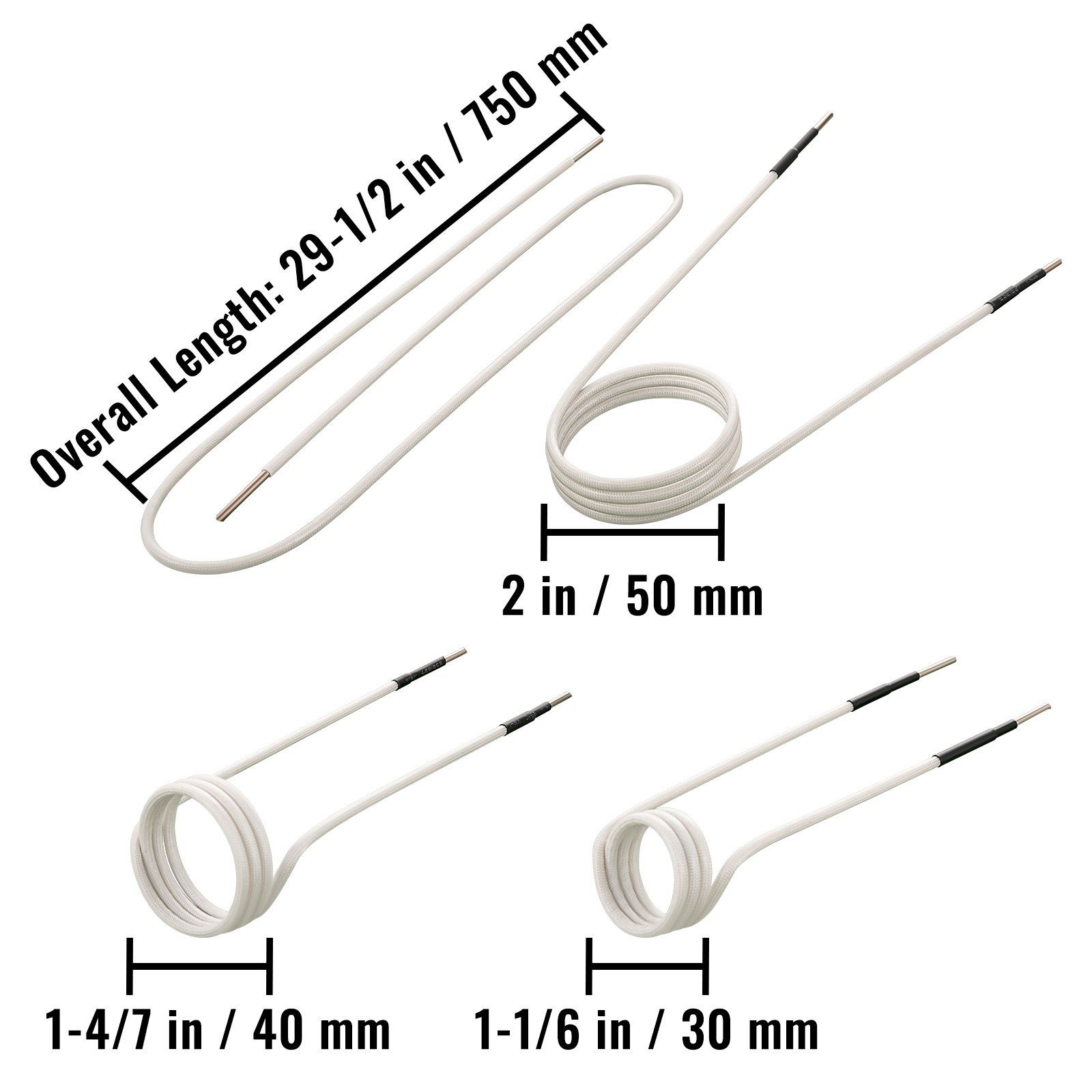 Induction Heater Inductor Coil Kits, Magnetic Mini Induction Heater Kit, Flameless Heat Accessories 8pcs, Heat Resistant Induction Heater Tool with Flexibility For Removing Rusty Bolts and Nuts - Image 8