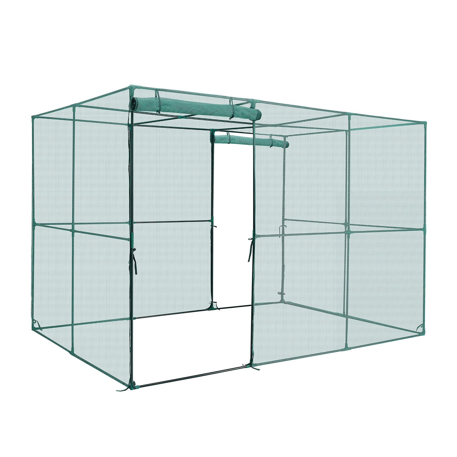 Crop Cage, 2.9 x 1.94 x 1.94 m Plant Protection Tent with Zippered Door, Wind-Resistant Tall Crop Cage, Easy to Install, Outdoor Raised Bed Cover, Tomato Plant Netting for Garden Patio Lawn - Image 1