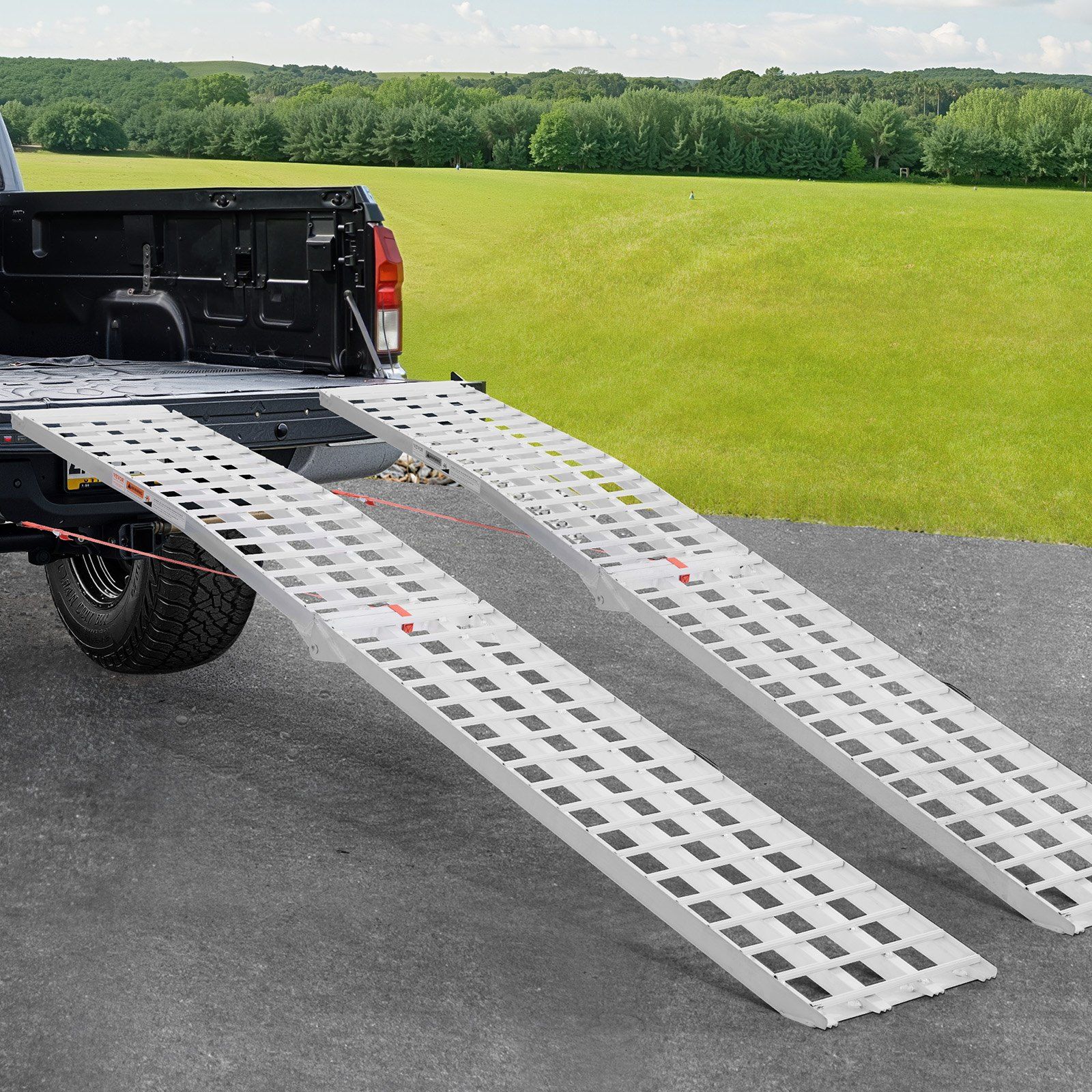 Aluminum Ramps, 2000 lbs, 2Pcs Heavy-duty Ramps with Wider Ramp Surface, Universal Stable Loading Ramp with Handles, Fit for ATV, UTV, Motorcycle, Electric Bicycle, etc. - Image 8