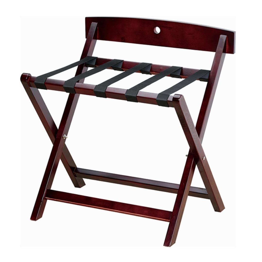 Wooden Luggage Rack With Back Support - Image 1