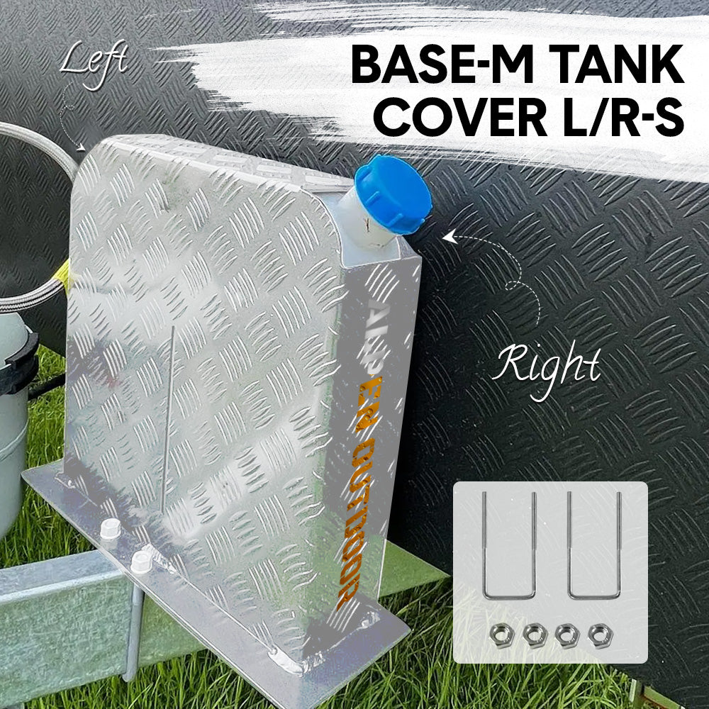 Alpen Outdoor Base Mount 2mm Thickness Aluminium Diesel Heater Fuel Tank Cover Left/Right for 10L 15L Fuel Tank Silver - Image 3