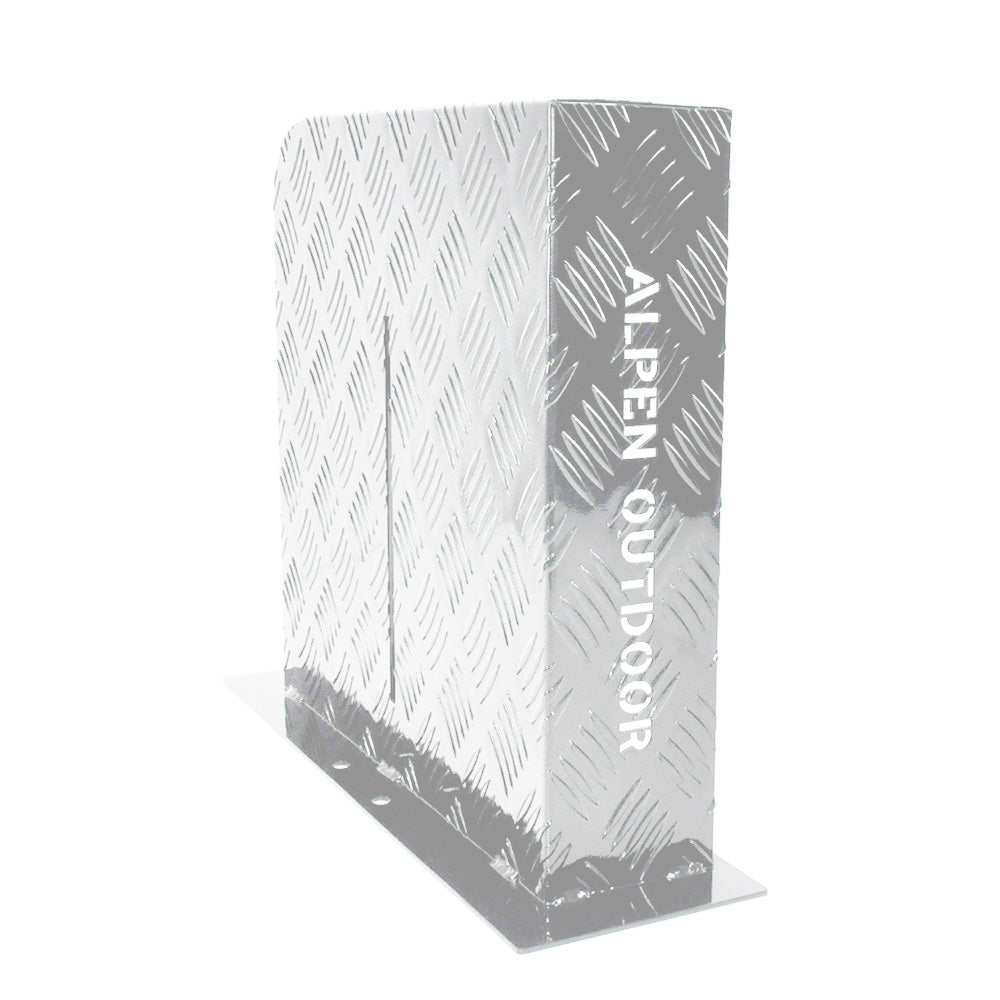 Alpen Outdoor Base Mount 2mm Thickness Aluminium Diesel Heater Fuel Tank Cover Left for 10L 15L Fuel Tank Silver - Image 3