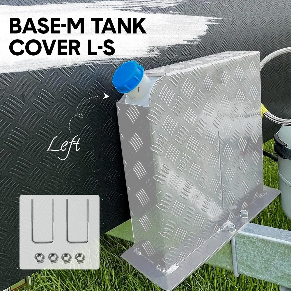 Alpen Outdoor Base Mount 2mm Thickness Aluminium Diesel Heater Fuel Tank Cover Left for 10L 15L Fuel Tank Silver - Image 4