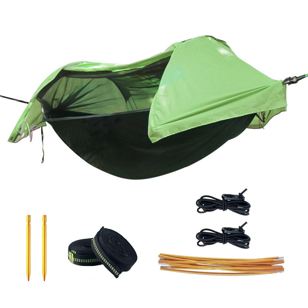 Hammock Tent Outdoor Double Portable Multi-Functional Waterproof Hammock Parachute Camping Hanging Bed 270x140cm with Anti Mosquito Net and Storage Bag - Image 1