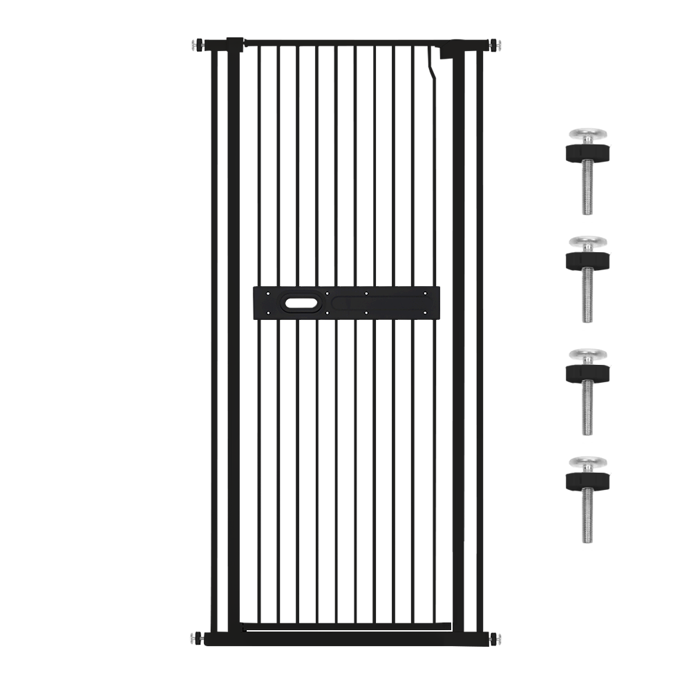 Alston Extra Tall 150cm Baby Pet Security Gate Balck Safety Gate Easy Fit Fence Two Way Opening No Drill Needed - Image 6