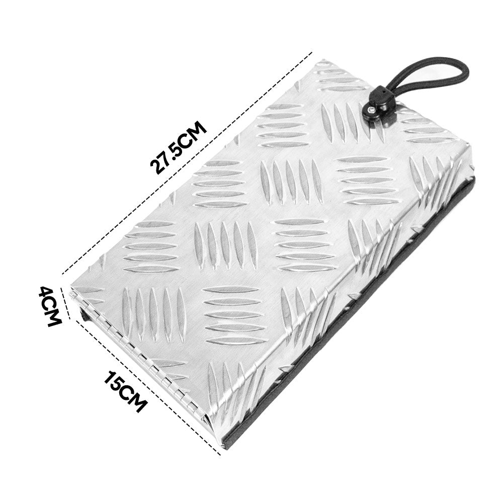 Truma Cowl Cover Silver Universal Aluminum Checker Plate External Flue Vent Spraying Console Replacement Part Fits Truma Water Heater 27x15x4cm - Image 8