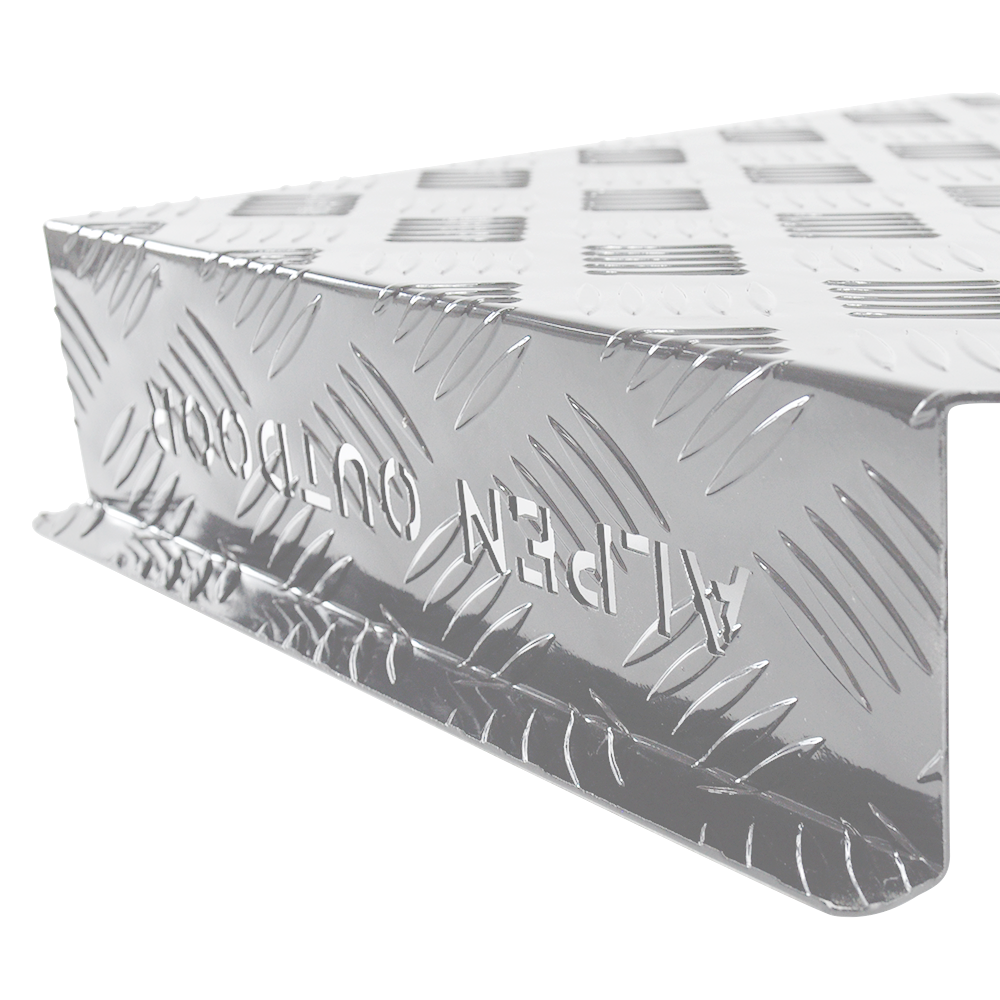 Aluminum Caravan Diesel Heater Bracket Silver 2mm Thickness Fuel Tank Cover Double Left/Right Base 10L/15L for Caravan Trailer Toolbox Silver - Image 7