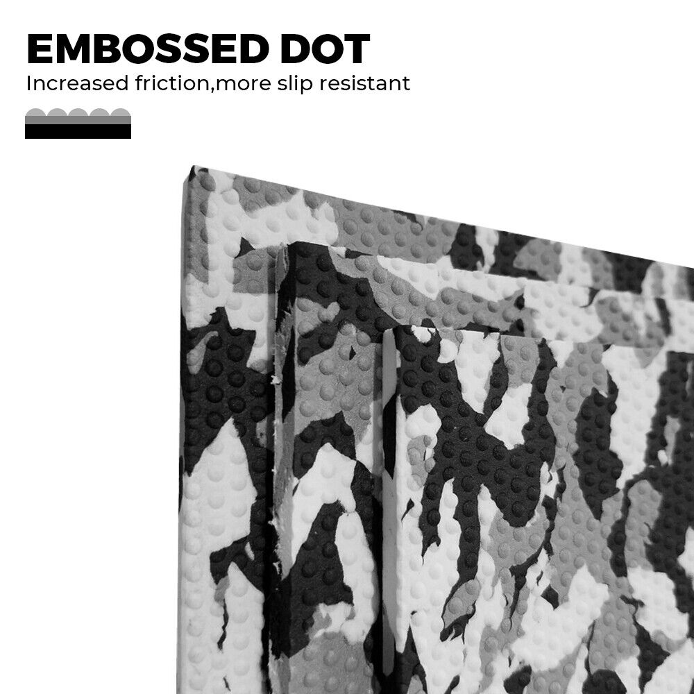EVA Boat Flooring Mat Camo Foam Boat Decking Faux Teak Marine Mat Boat Carpet Sea Deck Marine Flooring for Motorboat RV Yacht Kayak Surfboard 240cmx90cm - Image 3