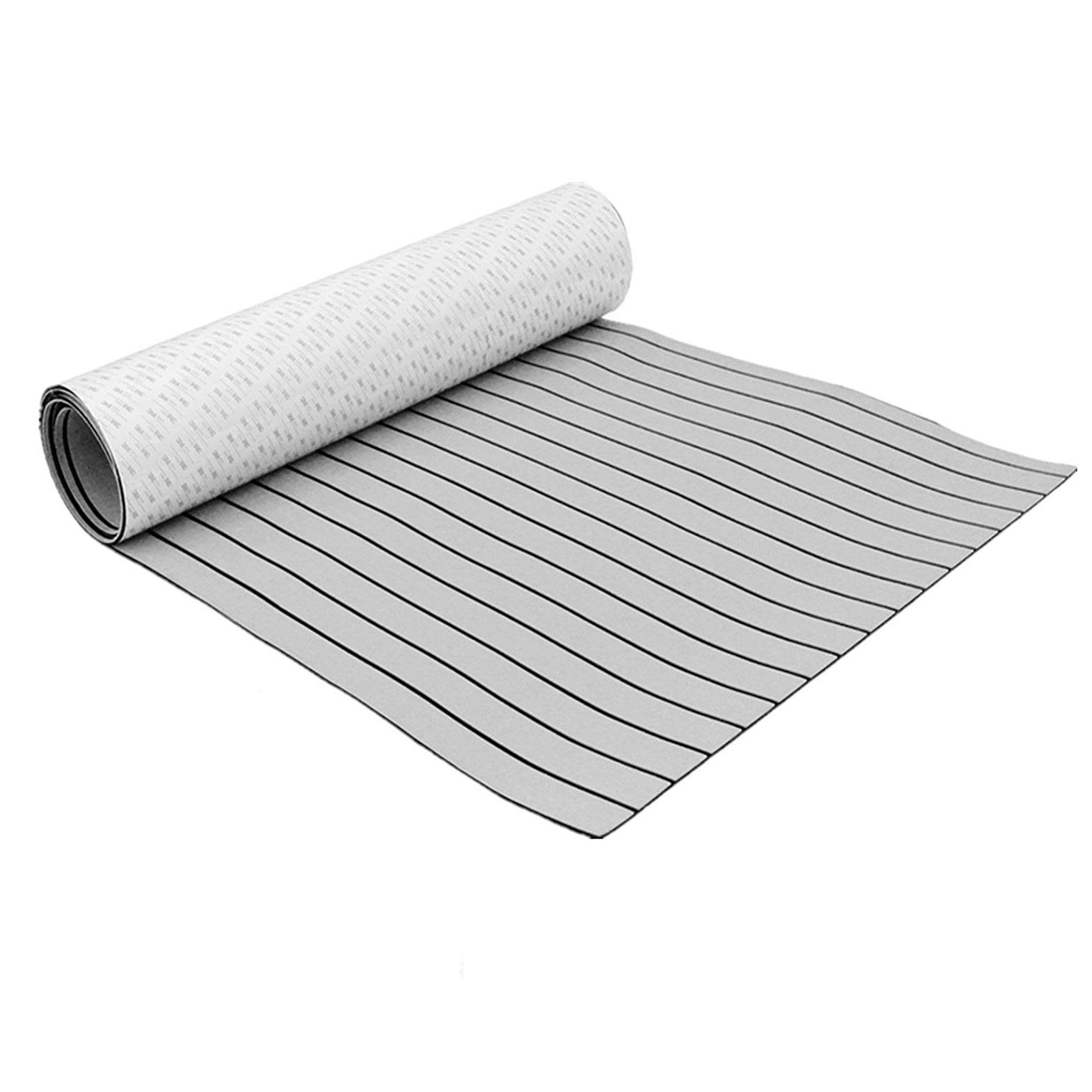 EVA Boat Flooring Mat Foam Boat Decking Faux Teak Marine Mat Boat Carpet Sea Deck Marine Flooring for Motorboat RV Yacht Kayak Surfboard 240cmx90cm - Image 1