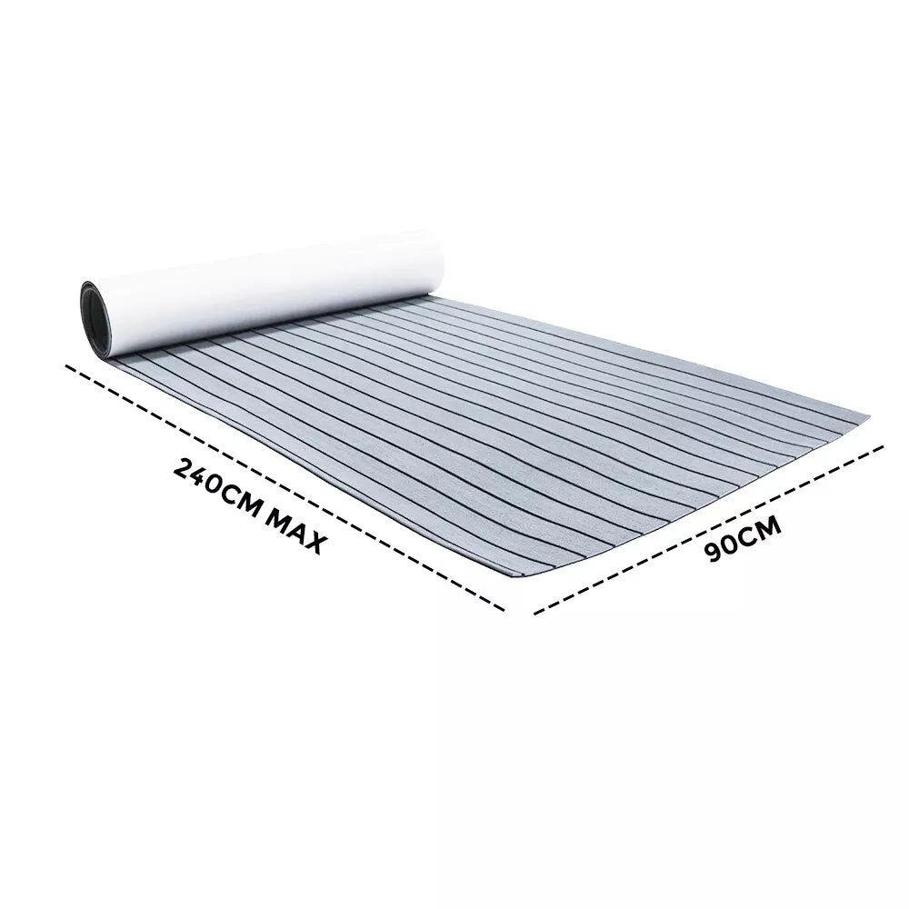 EVA Boat Flooring Mat Foam Boat Decking Faux Teak Marine Mat Boat Carpet Sea Deck Marine Flooring for Motorboat RV Yacht Kayak Surfboard 240cmx90cm - Image 8