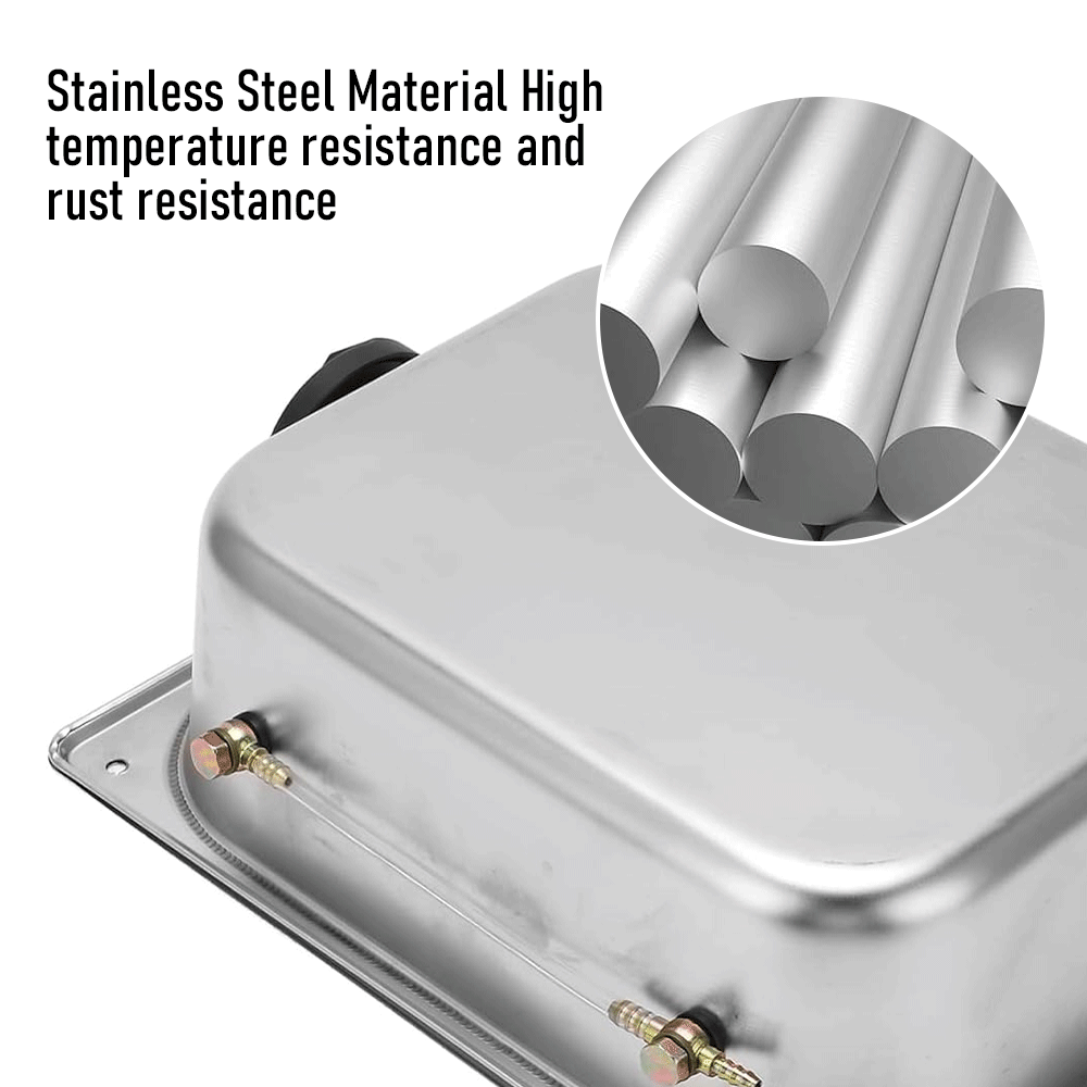 8L Petrol Fuel Tank Stainless Steel Diesel Fuel Tank Portable Diesel Container Backup Petrol Storage Tank For Truck Van External Fuel Tank - Image 3