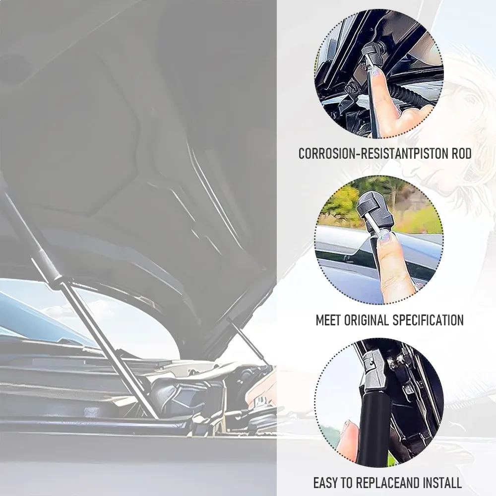 6pcs Premium Gas Struts Kit for Ford Territory SX SY 2004-2011 Bonnet Tailgate  Window Glass Direct Replacement Steel Anti-Rust Easy Install - Image 5