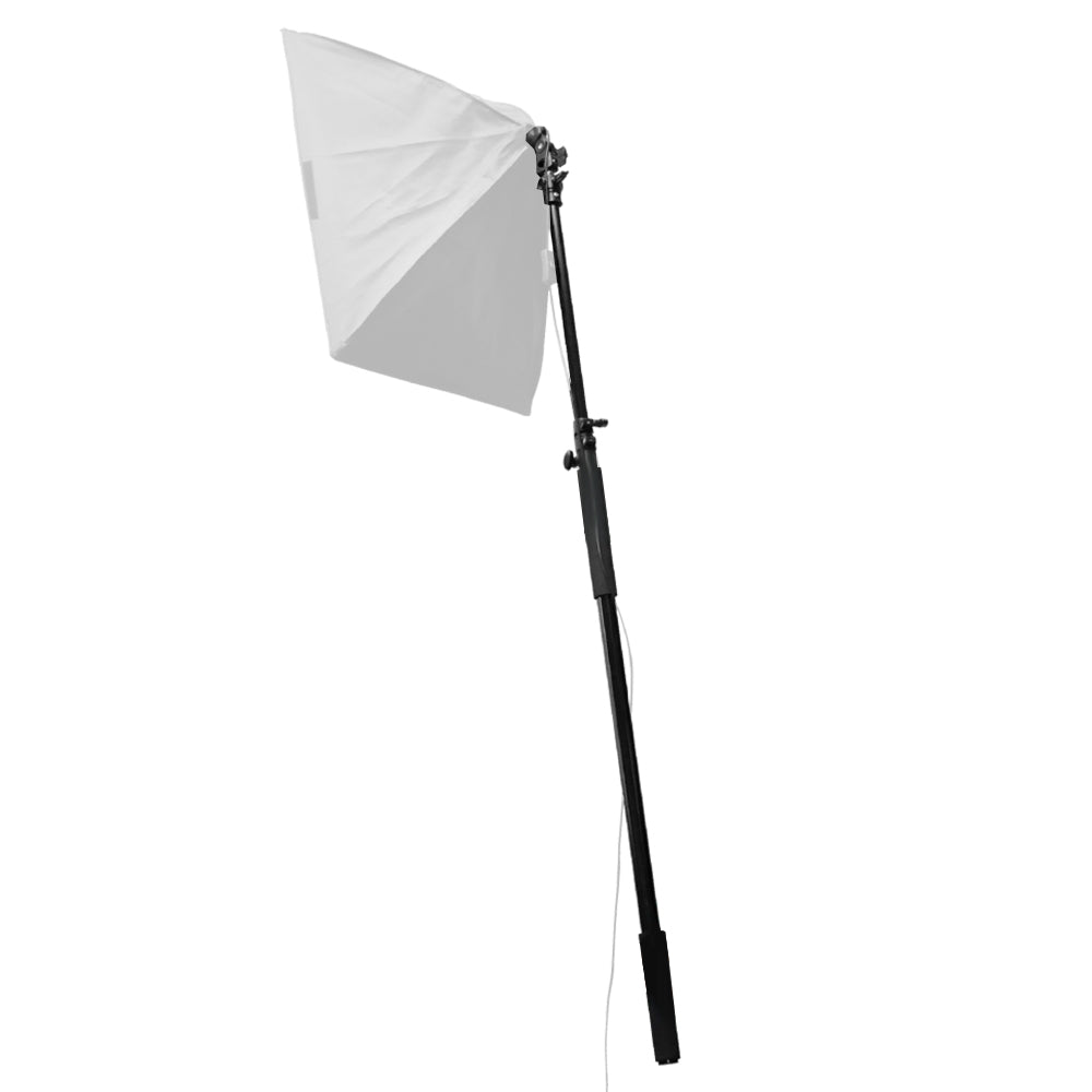 Handheld Boom Pole Stand Light Portable Telescopic Stand Max 3m with Lock and Shoulder Strap For Studio Strobe Light Flash Microphone Speedlight Support - Image 1
