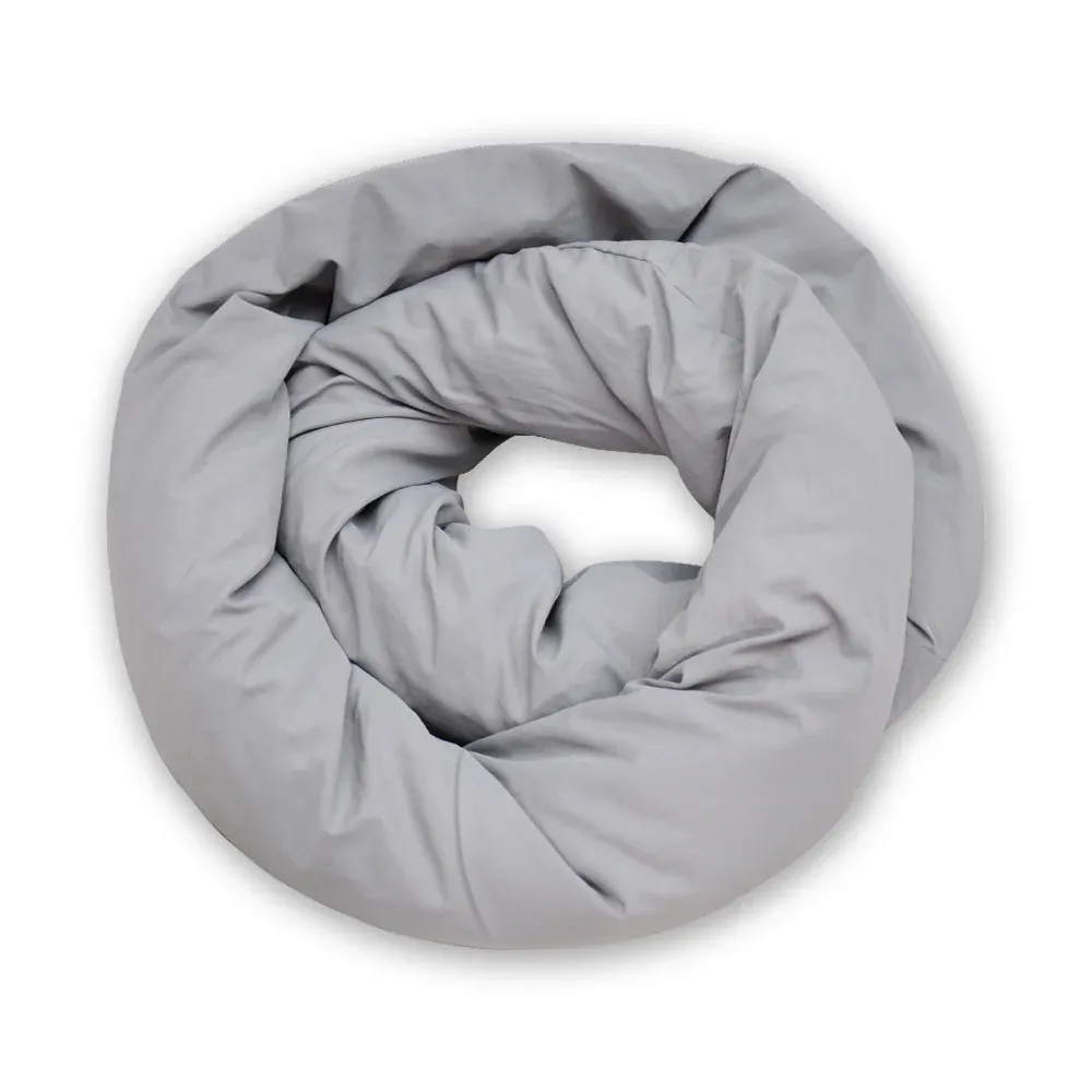 2Pcs Travel Pillow Wrap Comfort Adjustable Neck Support Pillow Scarf for Airplane Travel Sleep Nap Machine Washable and Portable Soft Neck Pillow Grey - Image 7