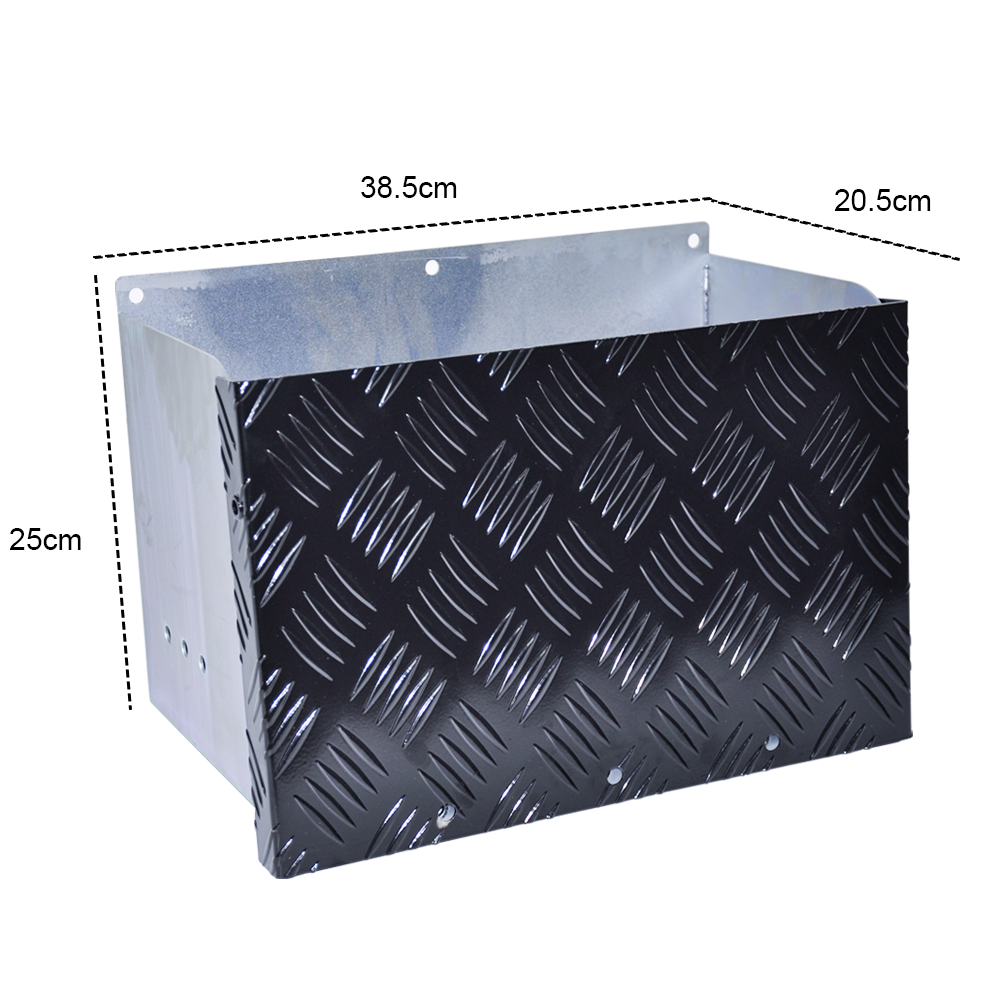 Battery Box Set Sturdy Galvanized Trailer Caravan Boat Spare Part with Lid and Hole for Secure Suits battery up to 160mm deep x 350mm wide Height 250mm - Image 7