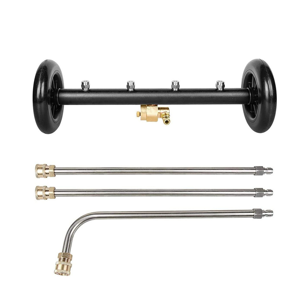 Alston Pressure Water Spray Car Undercarriage Cleaner Washer Max 4000PSI Chassis Washer Surface Cleaner 1/4 Quick Connector with Wands for Car Ground Cleaning - Image 1
