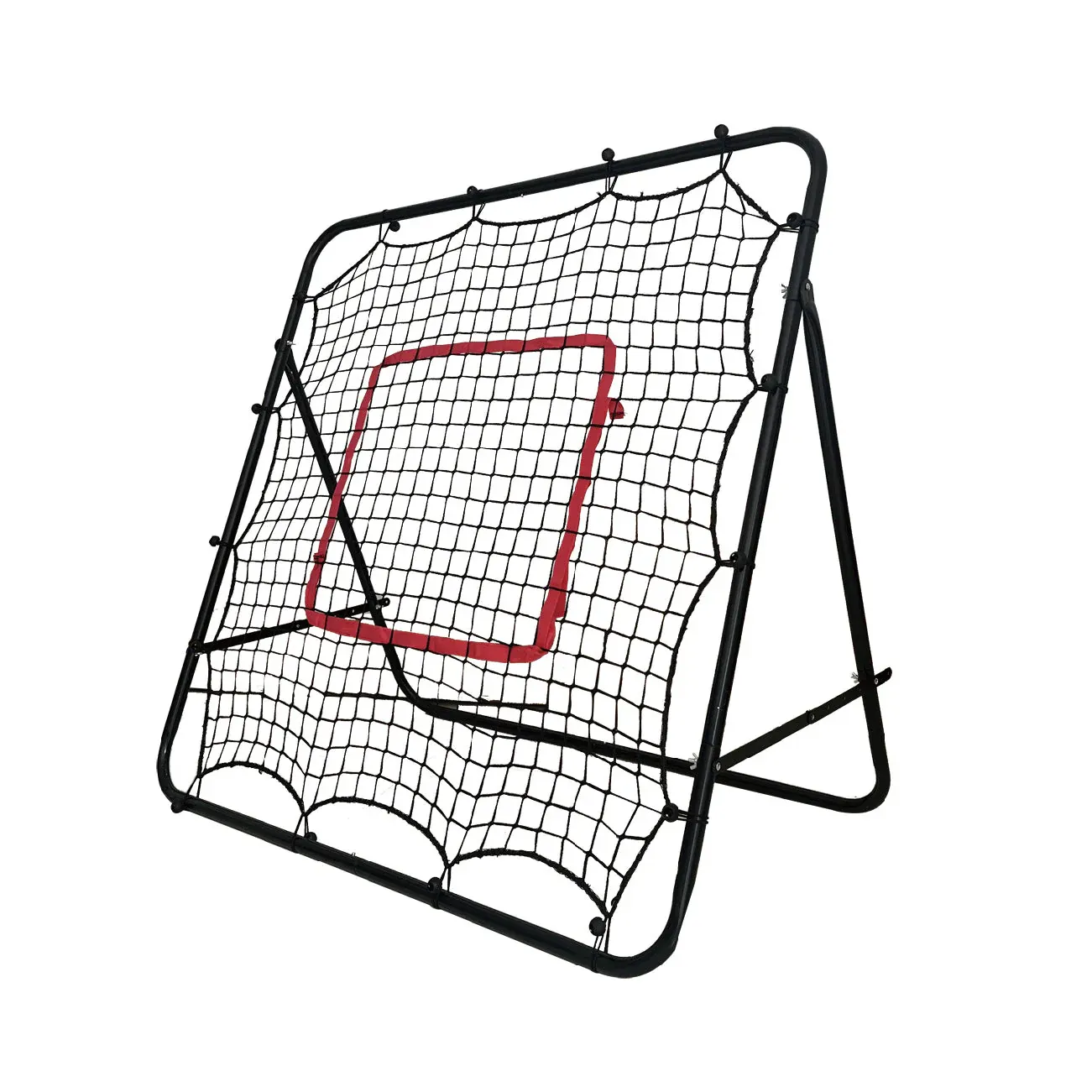 1m Football Rebounder Net Soccer Training Kickback Target Bounce Wall Detachable Metal Frame and PE Net For Passing Shooting Practice Sports Skills Trainer - Image 1