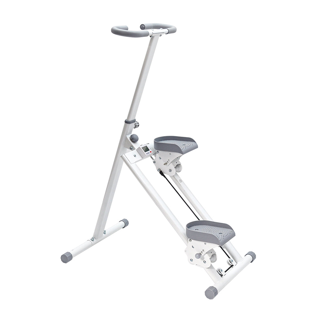 Foldable Stair Stepper for Home Gym Exercise Height Adjustable Vertical Climber Machine 150kg Loading Capacity with Digital Display for Full-Body Workout - Image 1