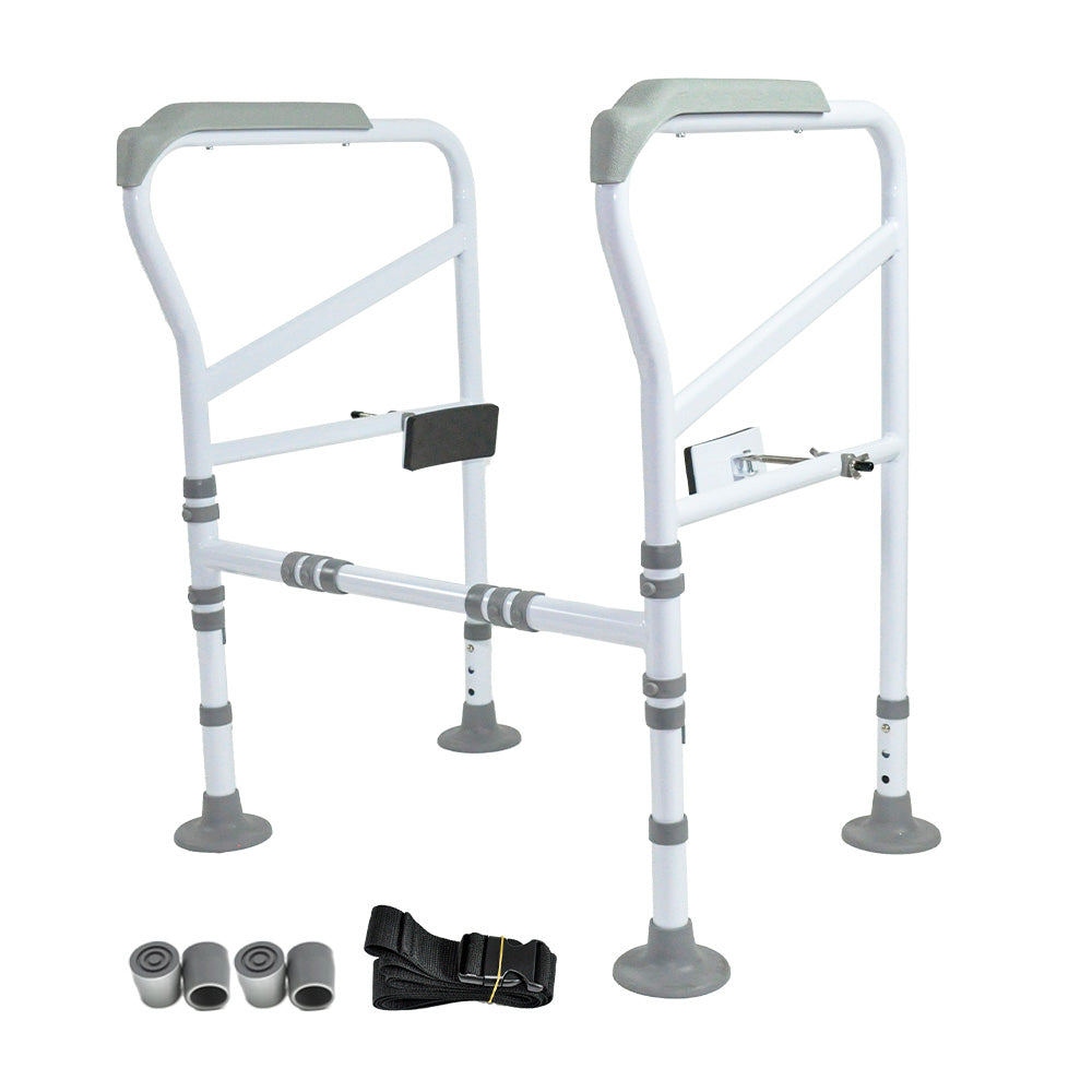 Toilet Frame Support Standing Disability Assist Aid Safety Grab Handle Rail Height and Width Adjustable For Elderly Disabled Max Load 150Kg - Image 1
