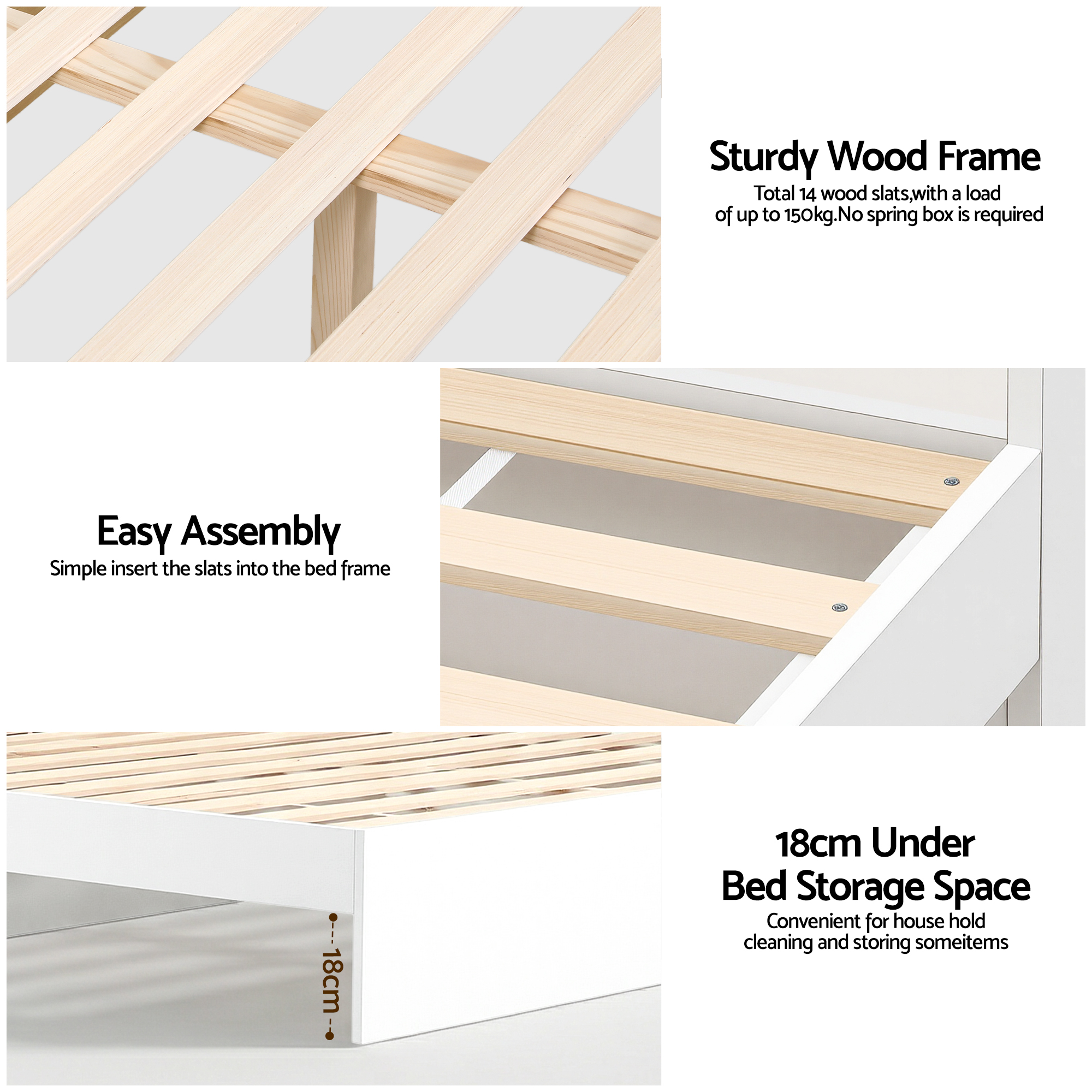 Artiss Bed Frame King Single Size with Charging Ports and 2 Drawers AURA - Image 8