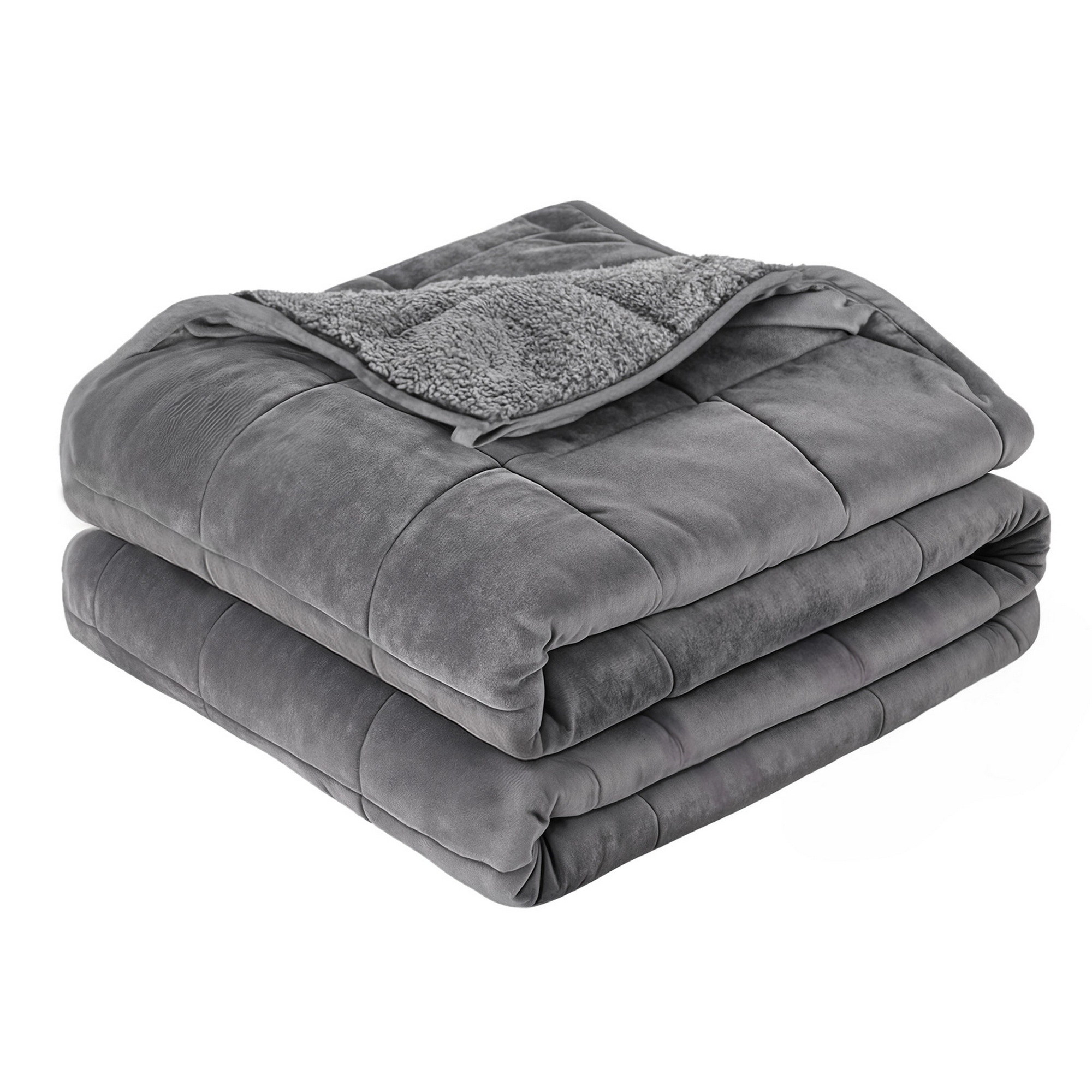 Giselle Bedding Weighted Blanket Fleece Sherpa Heavy Blanket 4.5KG - Image 2