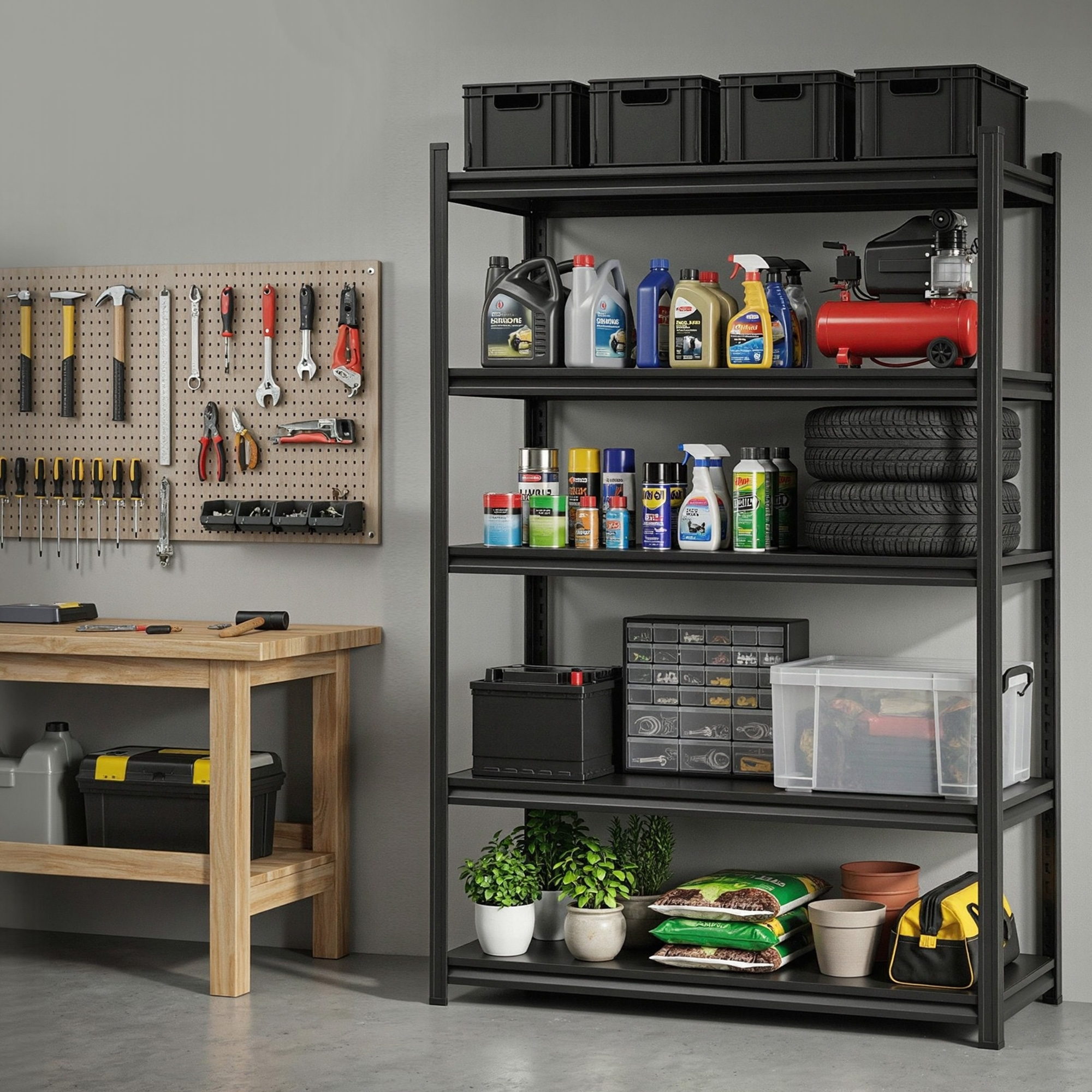 Giantz Garage Shelving 1.8X1.2m Warehouse Rack Storage Shelves Workshop Racks Steel - Image 1