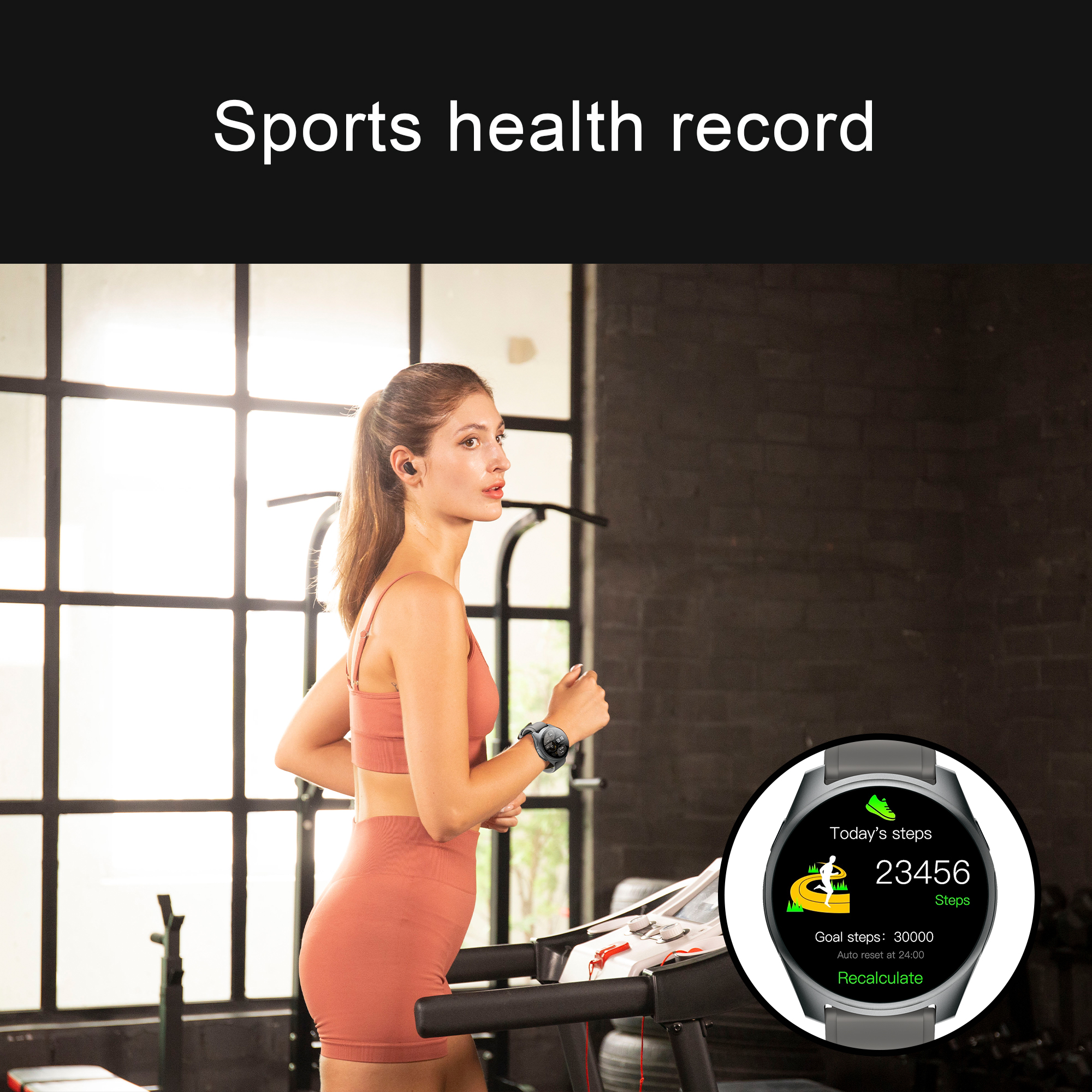 Aipower Smart Watch with Earbuds Pop-Up Headphones 4G Music Fitness Tracker W28 Pro - Image 6