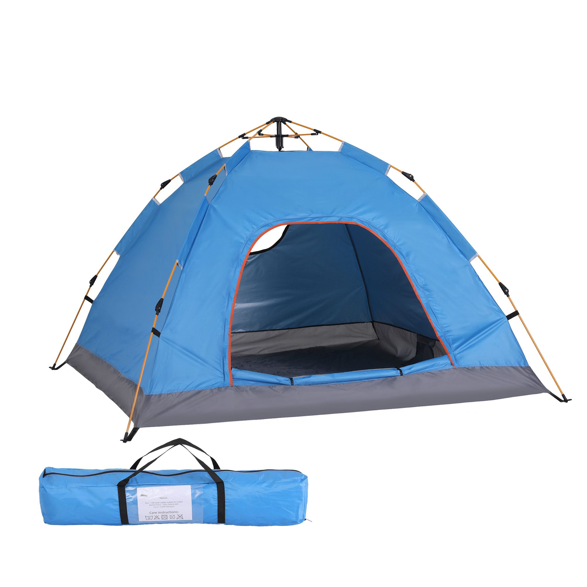Weisshorn Camping Tent Instant Tent Pop up 2 Person Outdoor Hiking Tents Hiking Blue - Image 8