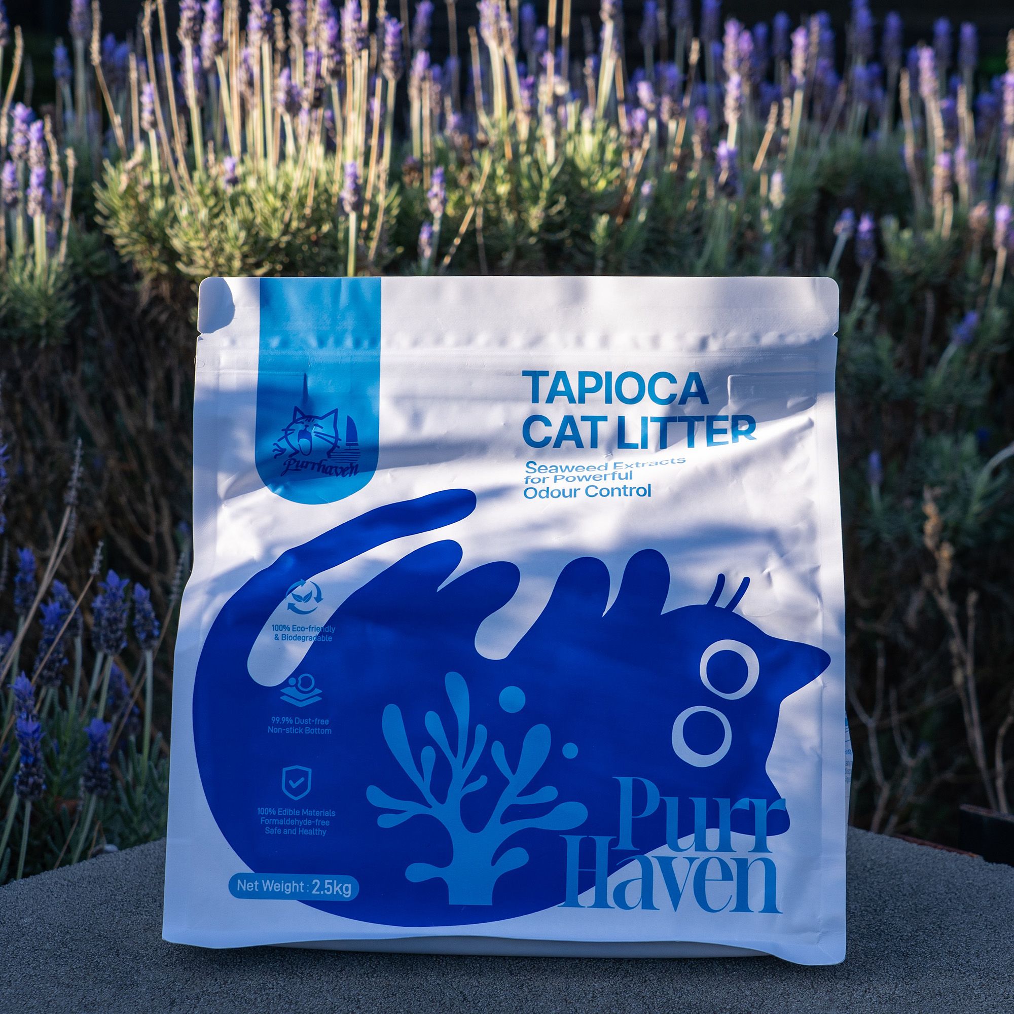 PurrHaven Tapioca Clumping Cat & Kitty Litter, 7.5kg (3 Pack),Dust Free,Multi-Cat,Easy to Clean,Odour Neutraliser,Rapid Liquid Absorption,Non-Toxic Formula - Image 6