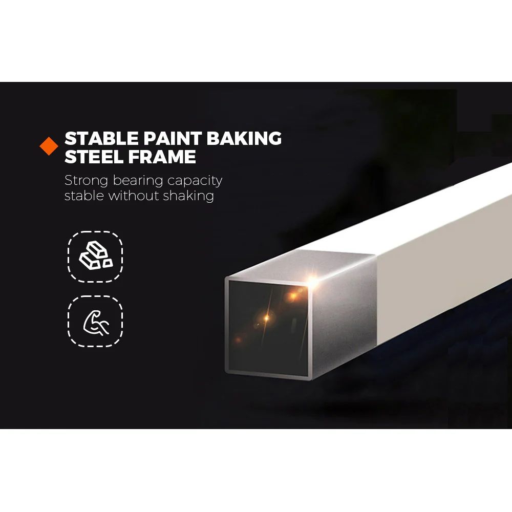 Dryer Stand Over Front Loading Washing Machine, 100kg Heavy Duty Steel Stacking Kit, 102x67x60cm Space Saving Shelf for Small Home, Anti-Slip Rubber Surface, Fits Tumble Dryers & Washers, White - Image 6