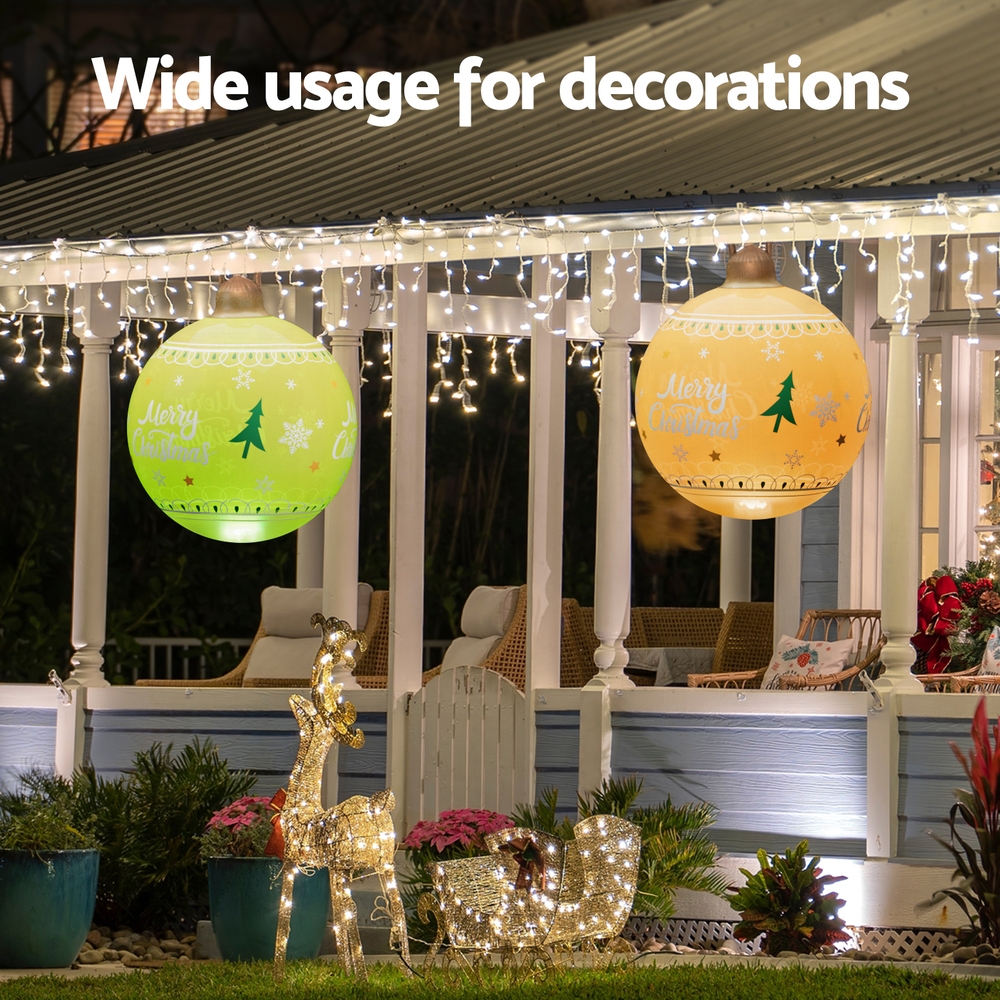 Jingle Jollys Christmas Inflatable Ball 60cm Led Illuminated Xmas Decoration - Image 5