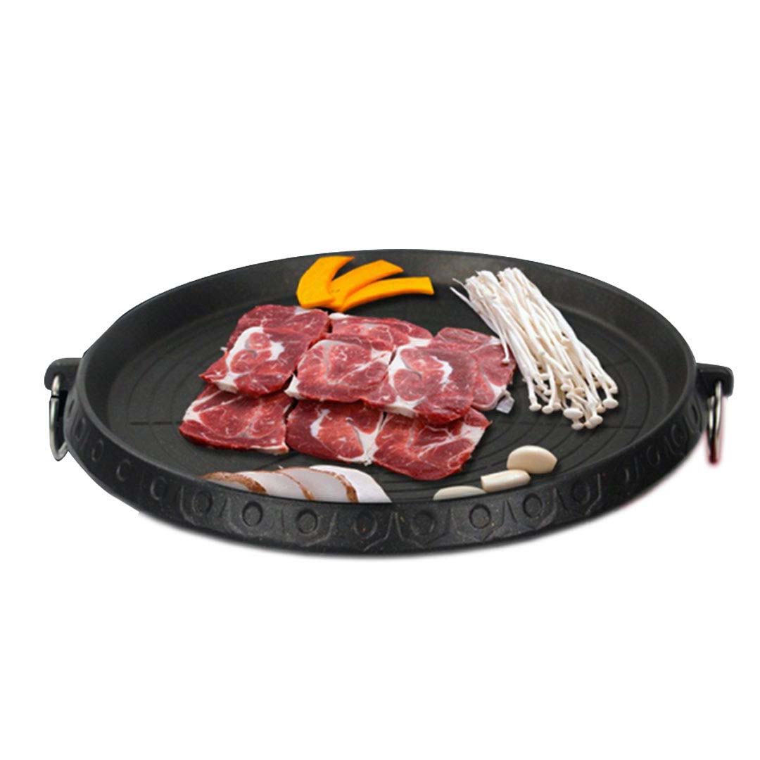 SOGA 2X Portable Korean BBQ Butane Gas Stove Stone Grill Plate Non Stick Coated Round - Image 5